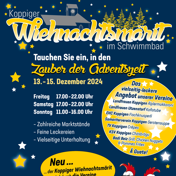 Weihnachtsmärit im Schwimmbad Koppigen 2024