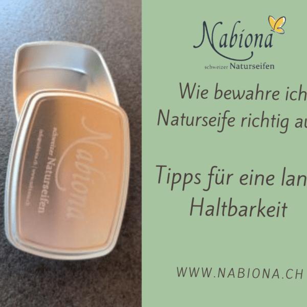 Aufbewahrung Naturseifen