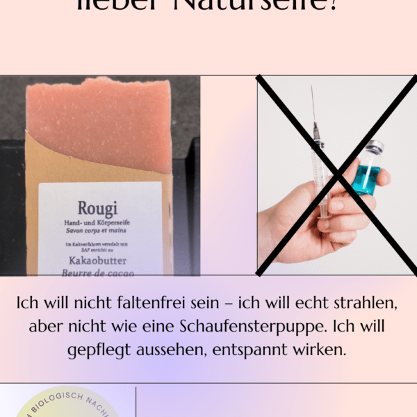 Naturseifen anstatt botox